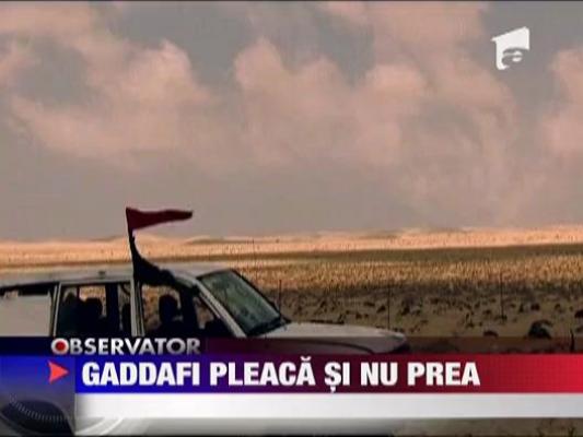 Muammar Gaddafi a gasit modalitatea de a renunta la putere si nu prea!