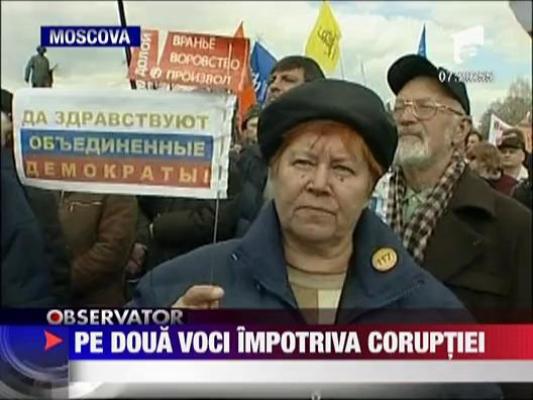 Miting impotriva coruptiei, in Kremlin