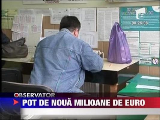 Pot de 9 milioane de euro la loto