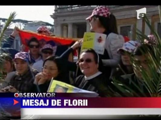 Papa Benedict, mesaj de Florii