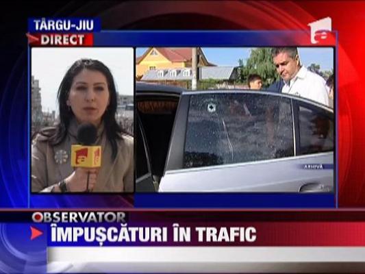 Impuscaturi in trafic la Craiova: un sofer ranit