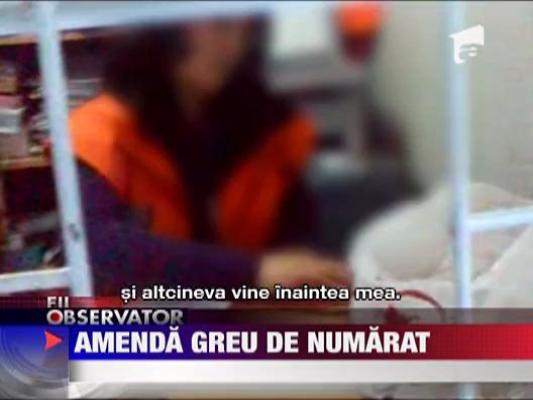 Amenda greu de numarat