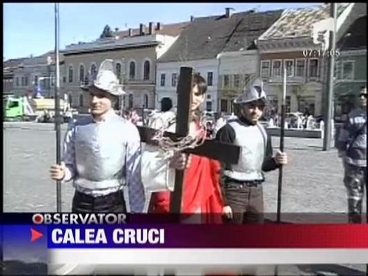 Credinciosii greco-catolici au refacut Calea Crucii