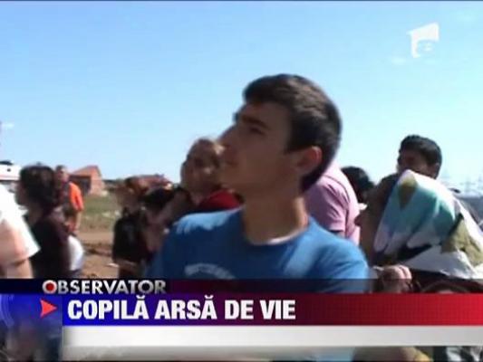 Copila arsa de vie intr-un bloc din Drobeta Turnu Severin