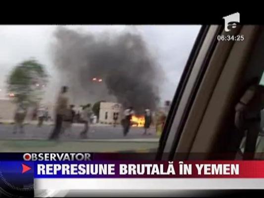 Represiune brutala in Yemen