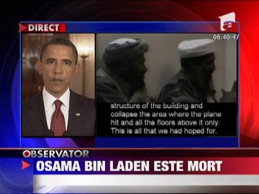 Osama bin Laden a fost ucis