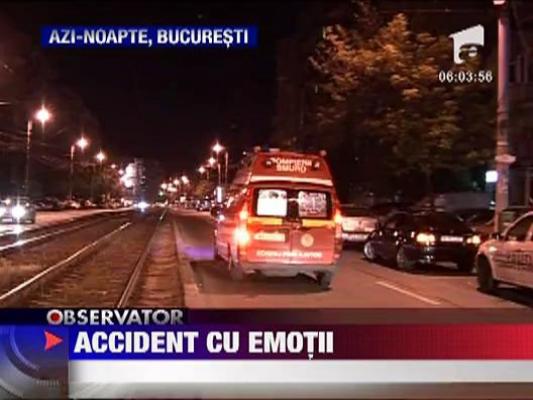 Femeie spulberata pe trecere de pietoni