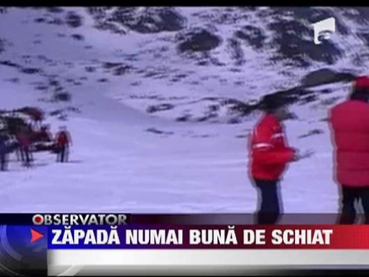 Zapada buna de schiat in Retezat