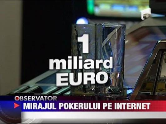 Tot mai multi romani s-au apucat de poker pe internet