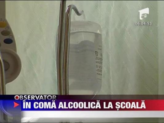 Elev de 16 ani luat de la liceu in coma alcoolica