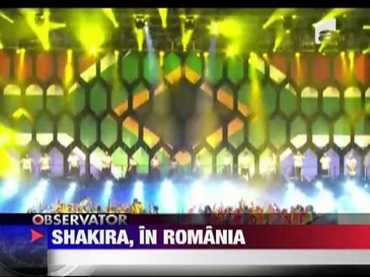 Shakira a ajuns in Romania