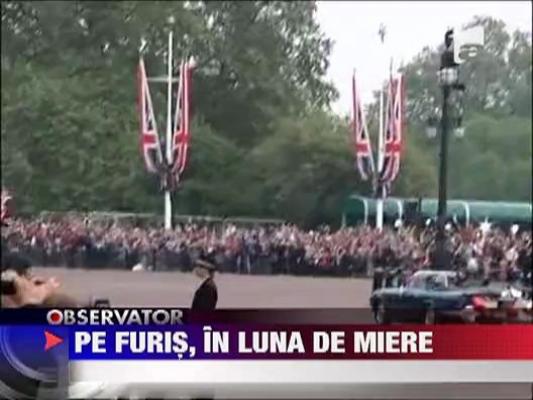 Printul William si Kate Middleton pe furis, in luna de miere