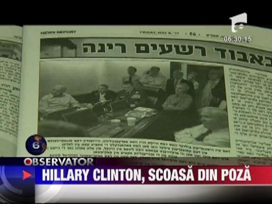 Hillary Clinton, scoasa din poza cu Obama