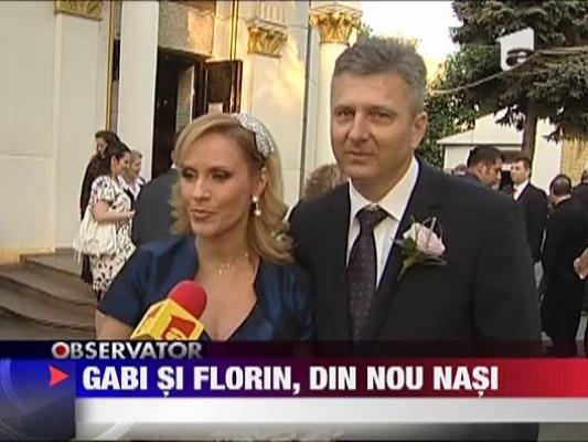Gabi Firea si Florin Pandele, din nou nasi