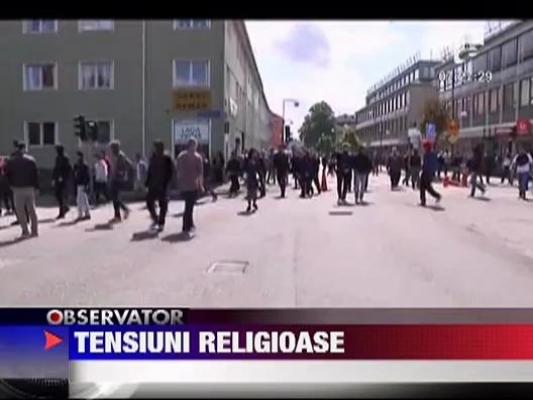 Confruntari violente intre politisti si militantii de stanga in Goetteborg