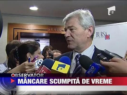 Vremea scumpeste mancarea