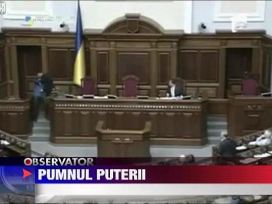 Bataie in parlamentul ucrainean