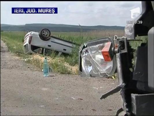 Trei persoane ranite in urma unui accident in Mures ‎