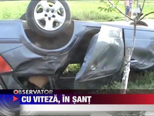 Accident spectaculos la iarba verde