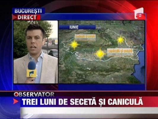 Trei luni de seceta si canicula