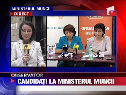 Candidati la Ministerul Muncii