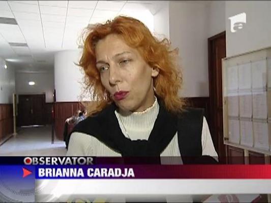 Briana Caradja amenintata cu pensia alimentara