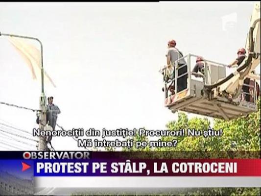 Protest la geamul presedintelui