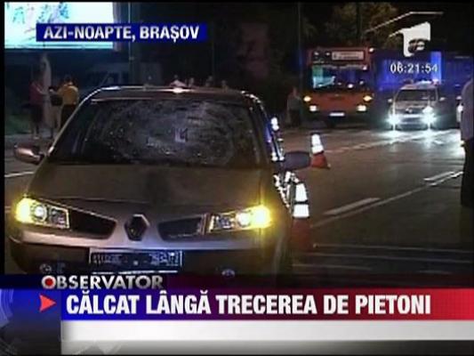 Calcat langa trecerea de pietoni