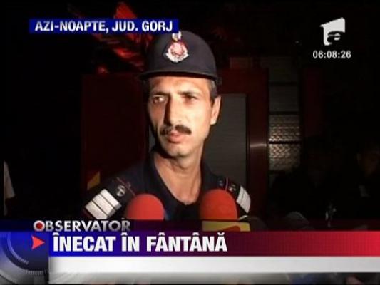 S-a inecat in propria fantana