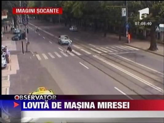 UPDATE: Batrana spulberata pe trecere de pietoni