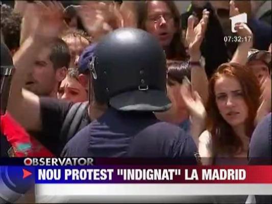 Nou protest "indignat" la Madrid