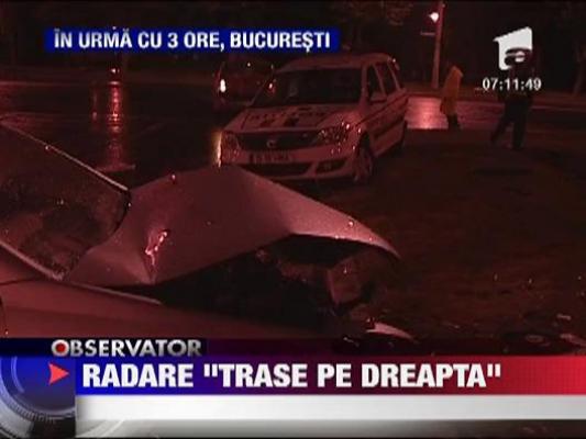 Un sofer baut a bagat in spital doi politisti in Capitala