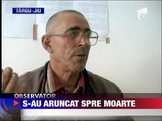S-au aruncat spre moarte
