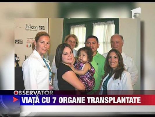 Unui copil de 1 an si jumatate i-au fost transplantate 7 organe interne