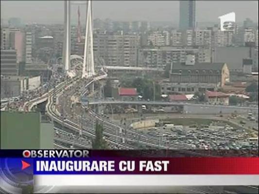 Inaugurare cu fast a pasajului Basarab