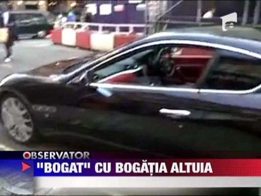 Paznicul care pozeaza in miliardar loveste din nou!