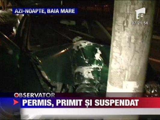 Permis, primit si suspendat rapid