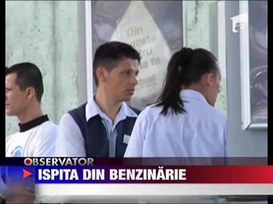 Un sofer a intrat cu masina direct in benzinarie, in Constanta