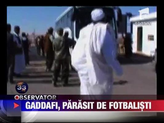 Gaddafi, parasit si de fotbalisti