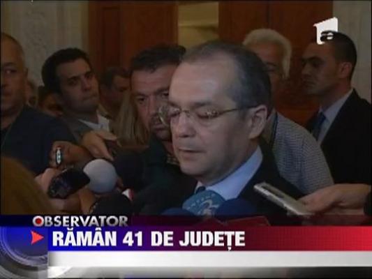 Reorganizarea teritoriala a Romaniei se amana pana la toamna ‎