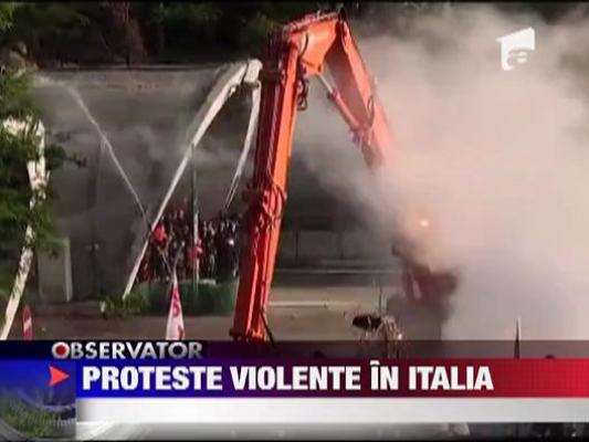 Proteste violente in Italia