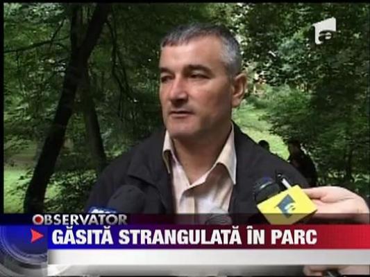 Gasita strangulata in parc