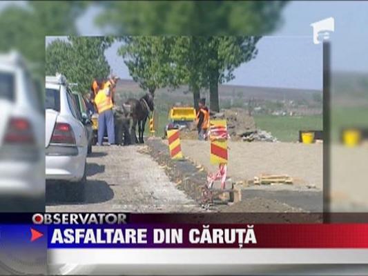 Drum asfaltat din caruta