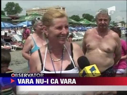 Marea Neagra s-a retras zece metri in Constanta si Mamaia