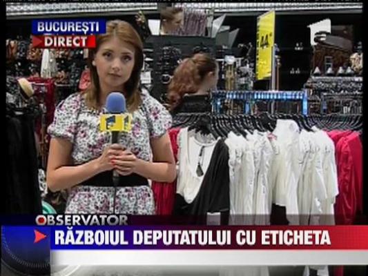 Daniel Oajdea, in razboi cu etichetele hainelor
