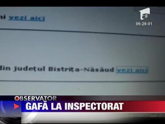 Gafa la inspectorat