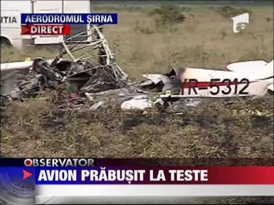 UPDATE/ Un avion s-a prabusit in judetul Prahova