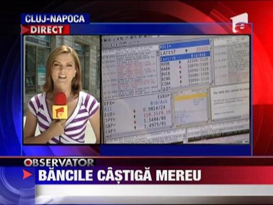 Bancile castiga 90 de milioane de euro pentru ca au propriul curs