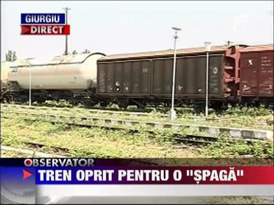 Mecanicul trenului din care s-au furat focoasele a oprit pentru "spaga"!