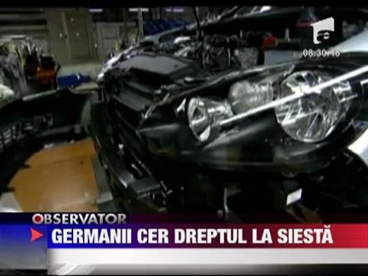 Germanii vor reintroducerea siestei in programul zilnic de munca